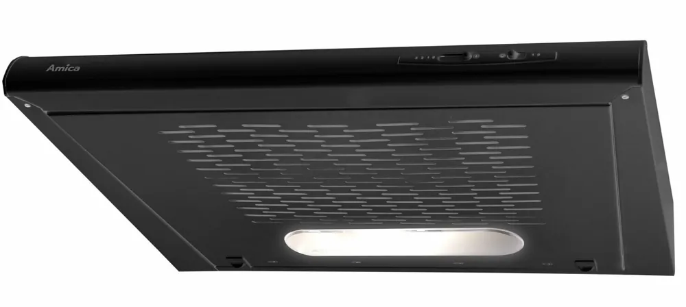 Okap AMICA OSC6212B Czarny 163m3/h 63dB klasa C | Sprawdzony wybór