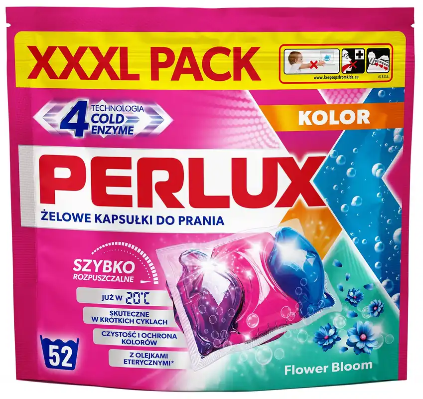 Kapsułki do prania PERLUX Flower Bloom 52 szt. do kolorowych tkanin - Superoferta