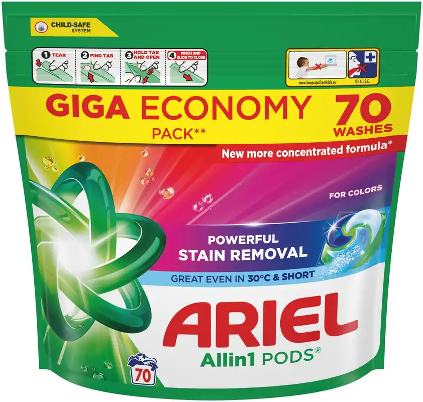 Kapsułki do prania ARIEL All In 1 Pods Color - 70 szt. | Wysoka jakość