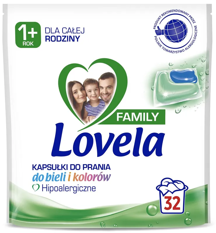 Kapsułki do prania LOVELA Family - 32 szt. - Na zamówienie
