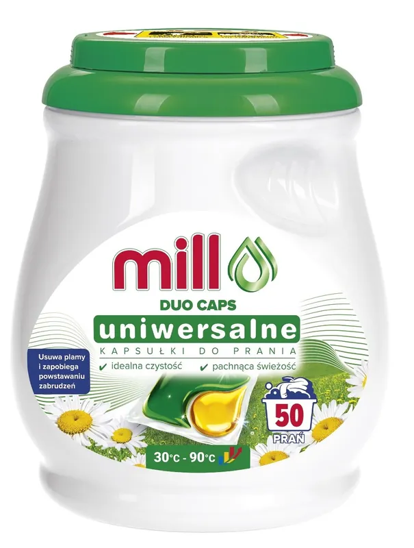 Kapsułki do prania MILL Professional Uniwersalne - 50 szt. - Nowość w sprzedaży