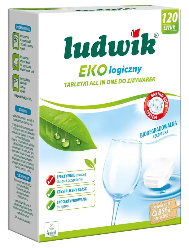 Tabletki do zmywarek LUDWIK All in One Ekologiczne 120 szt - Prosto od producenta