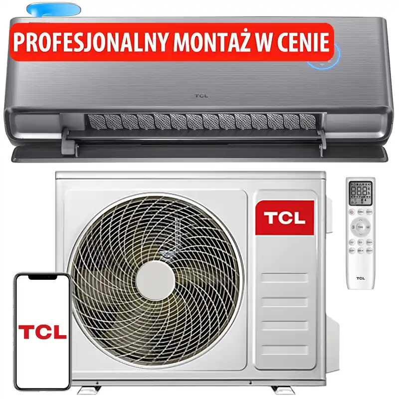 Klimatyzator Split, Pompa ciepła powietrze - powietrze TCL Freshin TAC-12CHSD FAI z usługą montażu | Od ręki