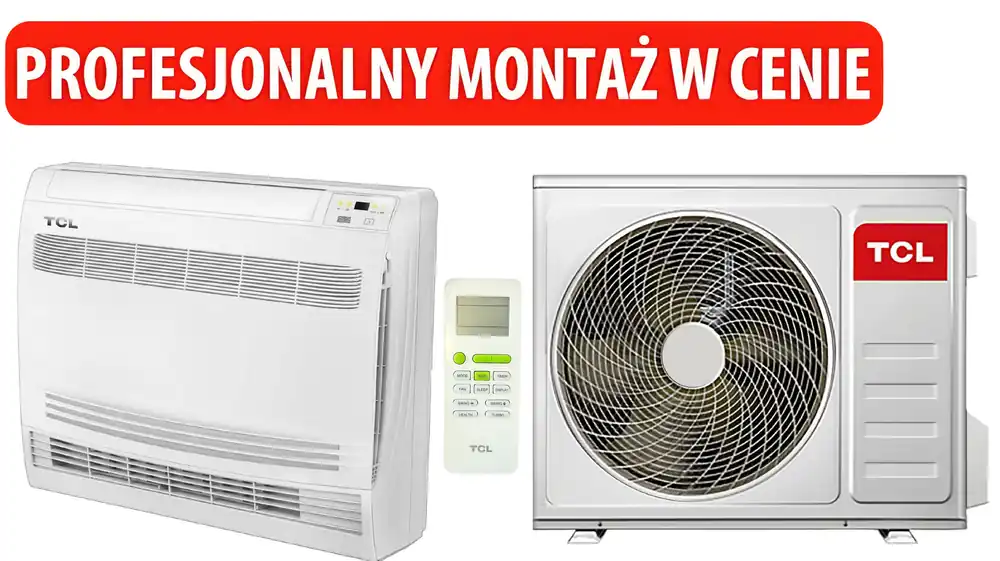 Zniżka | Klimatyzator Split, Pompa ciepła powietrze - powietrze TCL Console TCC-12ZHRH DV z usługą montażu