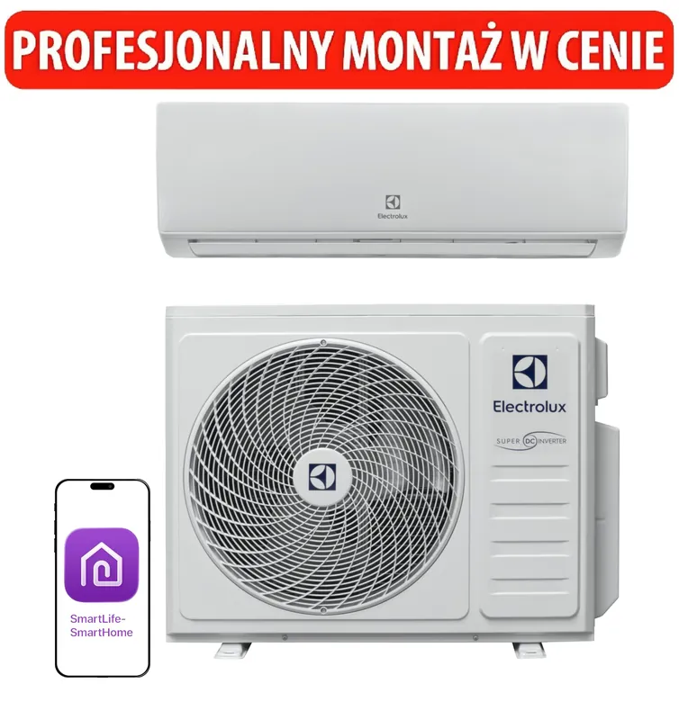 Darmowy zwrot | Klimatyzator Split, Pompa ciepła powietrze - powietrze ELECTROLUX Hell 4D AirFlow EACS/I-12HEL/N8 EEC z usługą montażu