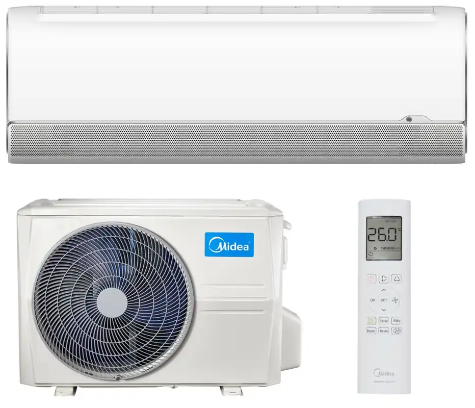 Hit sprzedaży - Klimatyzator Split, Pompa ciepła powietrze - powietrze MIDEA Breezeless MSFAAU-12HRFN8-QRD6GW