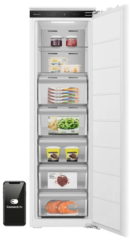 Ekspresowa wysyłka | Zamrażarka do zabudowy HISENSE FT3B213SAWE 235l No frost Szybkie zamrażanie