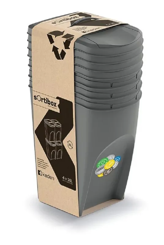 Nowość w ofercie | Kosz na śmieci KEDEN Sortibox IKWB35S4 4 x 35L Szary kamienny