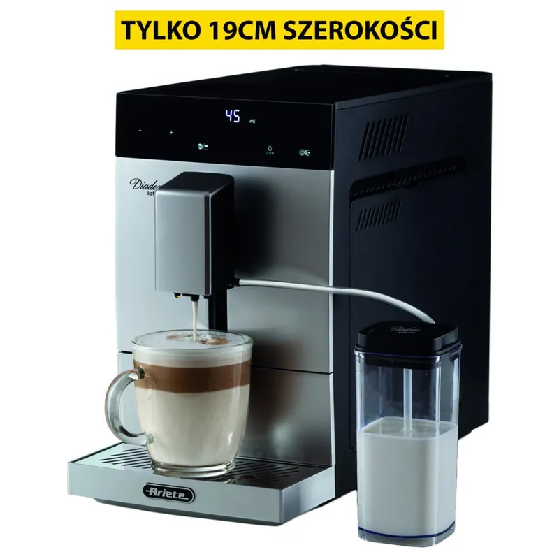 Ekspres ARIETE Diadema Cappuccino 1453/01 Srebrny 19 cm szerokości | Ekspresowa wysyłka