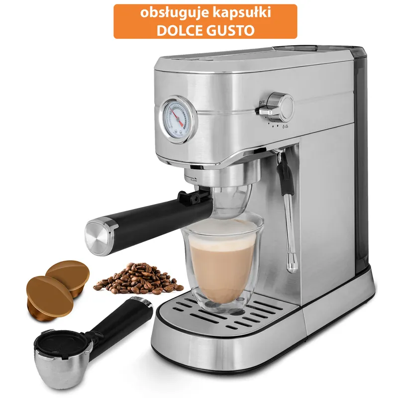 Wysoka jakość | Ekspres GÖTZE & JENSEN ECM700 z modułem do kapsułek Dolce Gusto