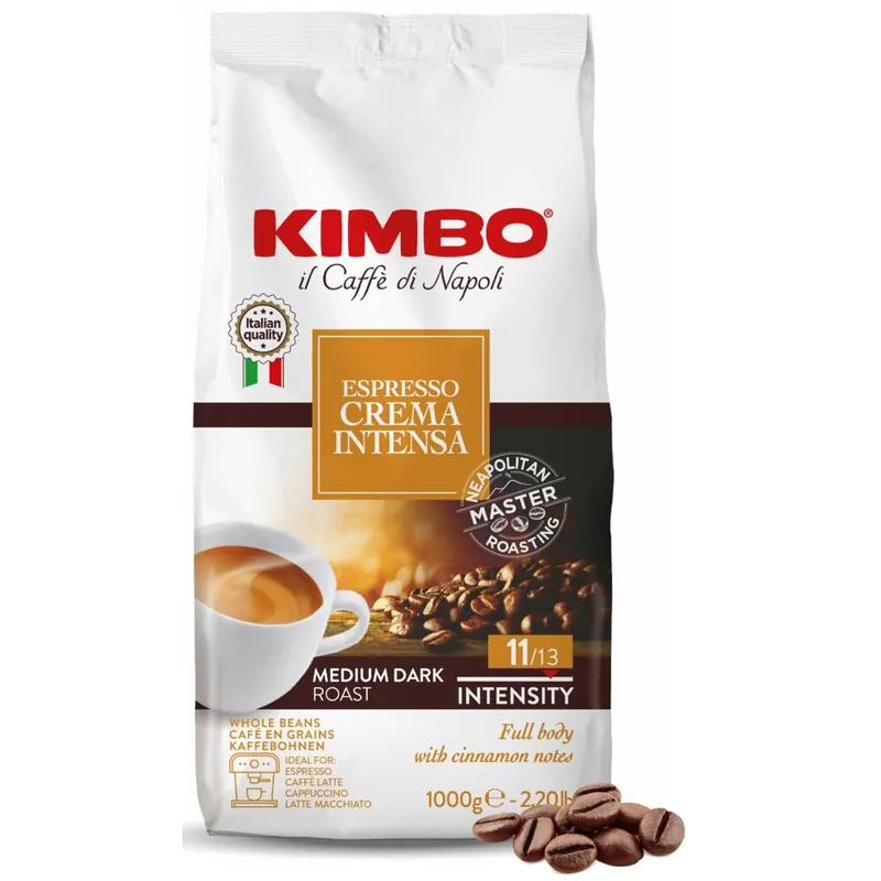 Kawa ziarnista KIMBO Espresso Crema Intensa 1 kg | Najwyższa jakość