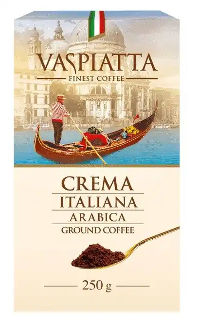 Kawa mielona VASPIATTA Crema Italiana 250 g - Produkt wysokiej jakości