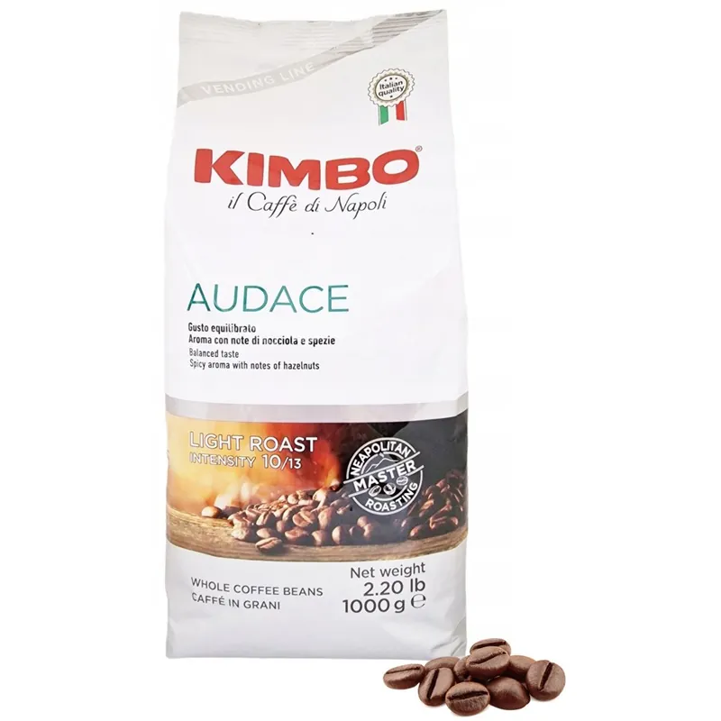 Kupuj bezpiecznie - Kawa ziarnista KIMBO Vending Audace Arabica 1 kg