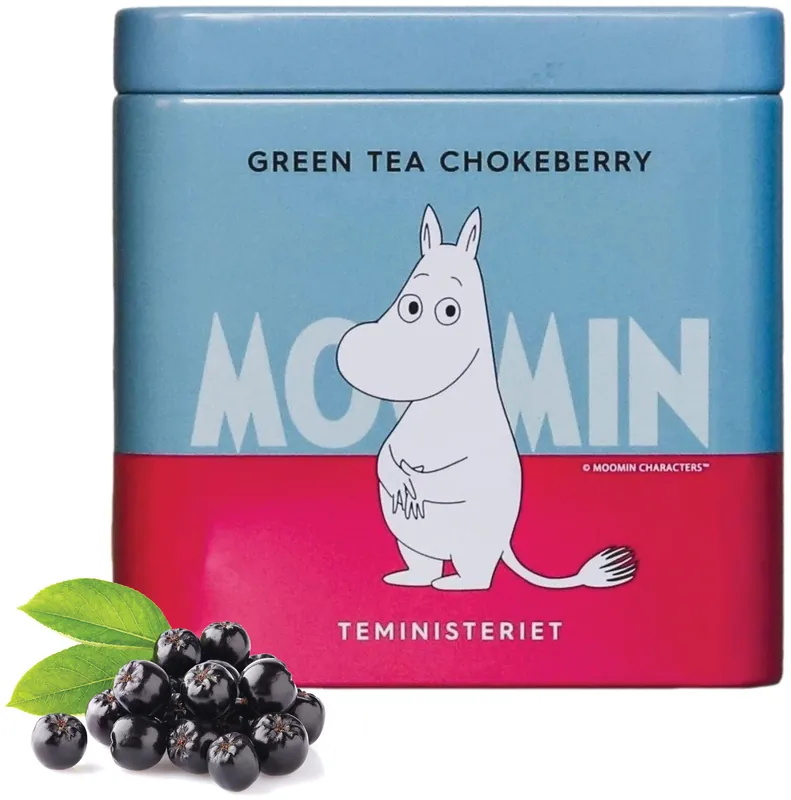Nowość w ofercie - Herbata zielona liściasta TEMINISTERIET Moomin Green Tea Aronia 100 g