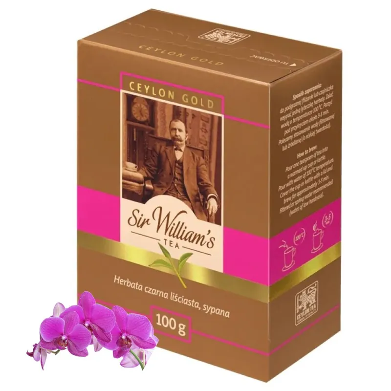 Bezpieczna płatność - Herbata czarna sypana SIR WILLIAMS Ceylon Gold 100 g