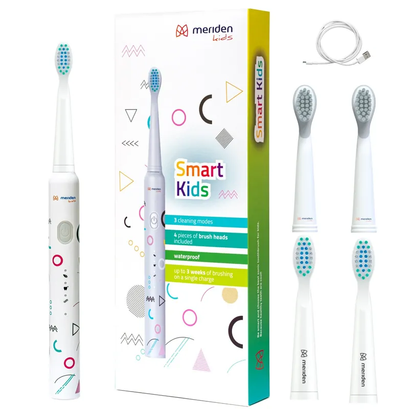 Wysyłka od ręki - Szczoteczka soniczna MERIDEN Smart Kids Biały