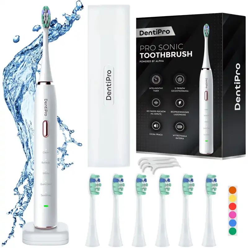 Już w sprzedaży | Szczoteczka soniczna ALPHA DentiPro STB-05 Biały