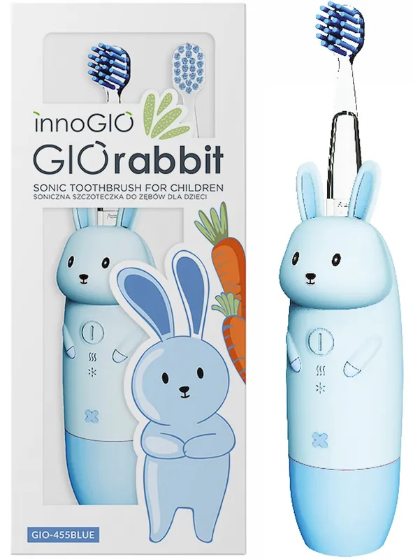 Szczoteczka soniczna INNOGIO Giorabbit GIO-455 Niebieski - Cena specjalna