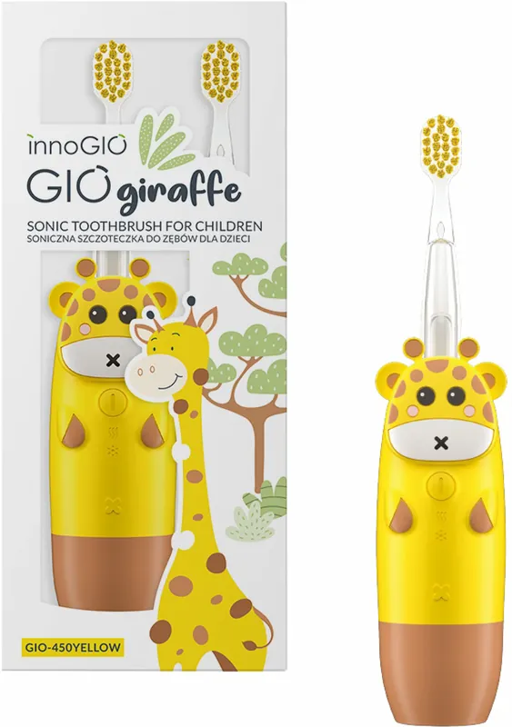 Szczoteczka soniczna INNOGIO GIOgiraffe GIO-450 Żółty - Premium