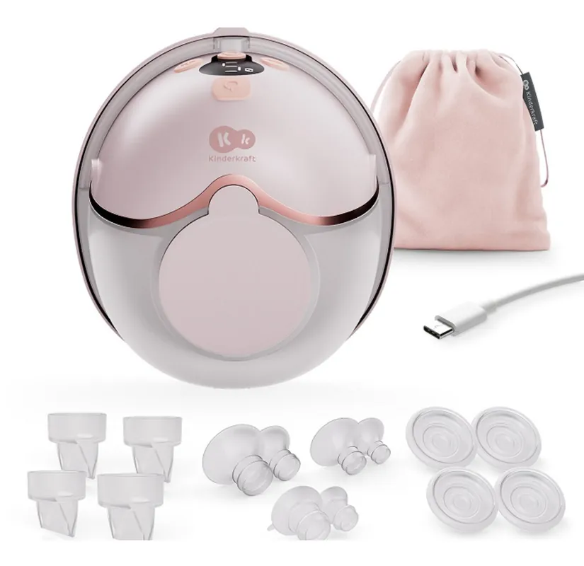 Laktator KINDERKRAFT Hands Free MamaFlow Różowy - Ostatnia szansa