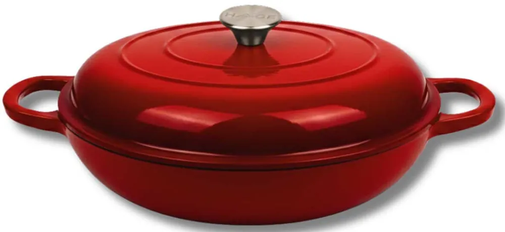Cena specjalna - Garnek żeliwny HAGE DQ30-red 3L