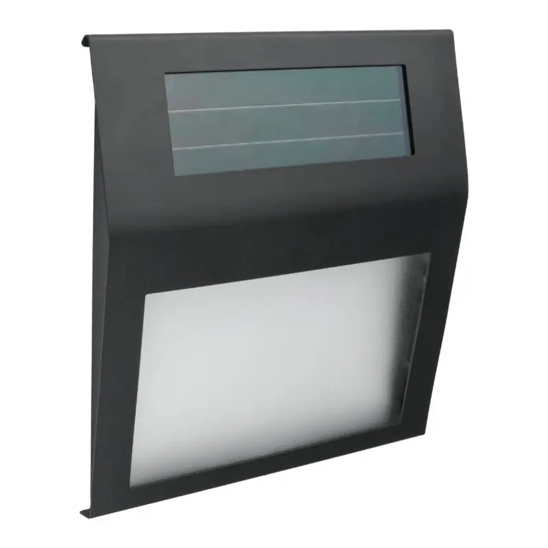 Ulubieniec klientów | Lampa solarna z numerem budynku, czarna