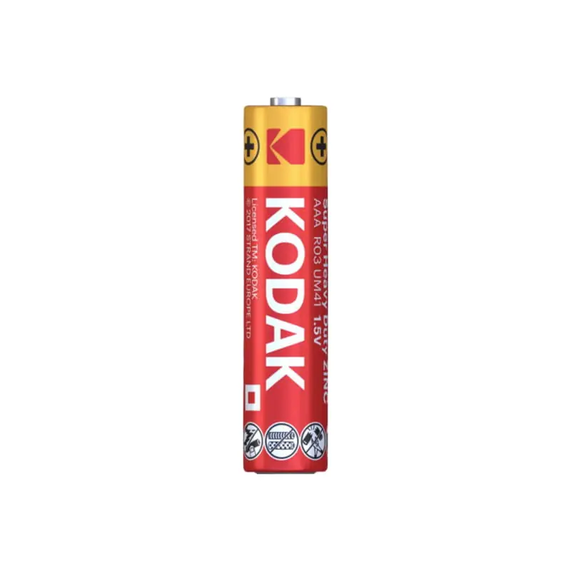 Wysyłka od ręki - Bateria cynkowo-węglowa R03 (AAA), 20 szt., folia, SUPER HEAVY DUTY, KODAK