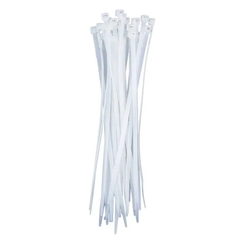 Końcówka serii - Opaski zaciskowe, 3,6 x 140 mm, 100 szt., białe