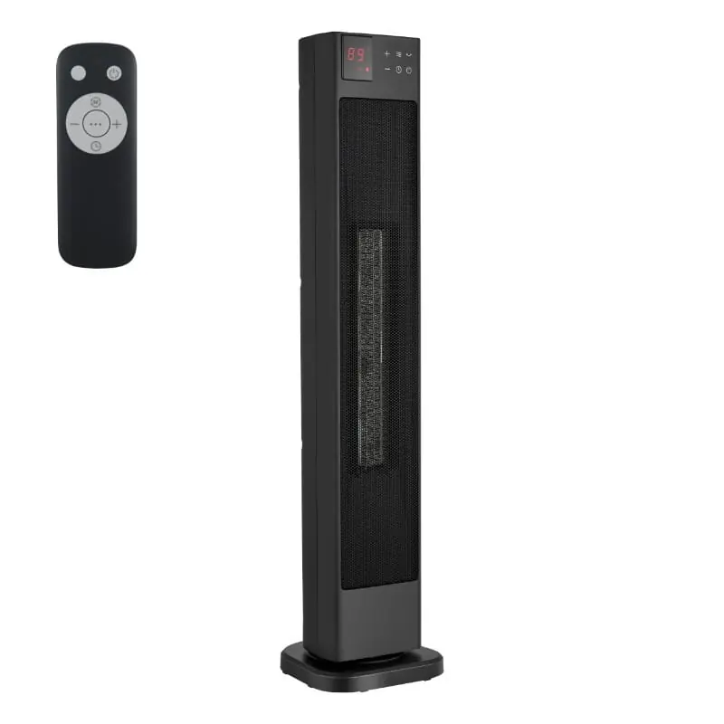 Termowentylator z pilotem, obrotowy, 2000 W, 76,5 cm, czarny, NTH20-22GR, Midea | Kup dziś